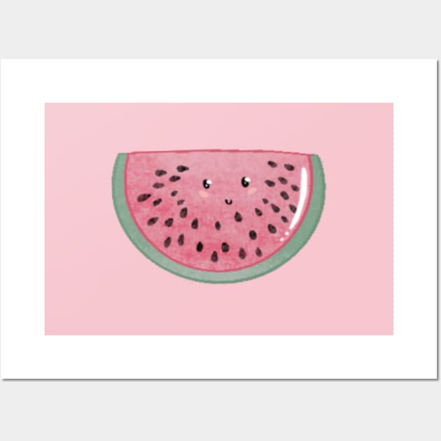 Watermelon design Wall Art by Mydrawingsz